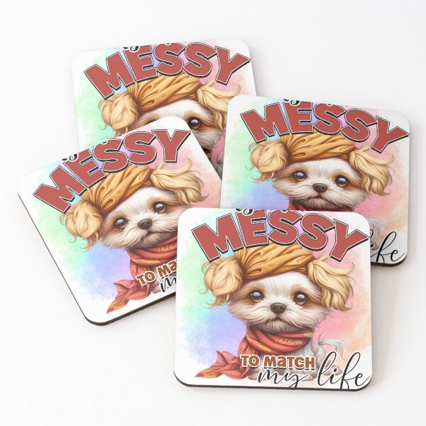 Item preview, Funny Dog Quote Messy Hair Humor Art designed and sold by LunaPixelStudio.