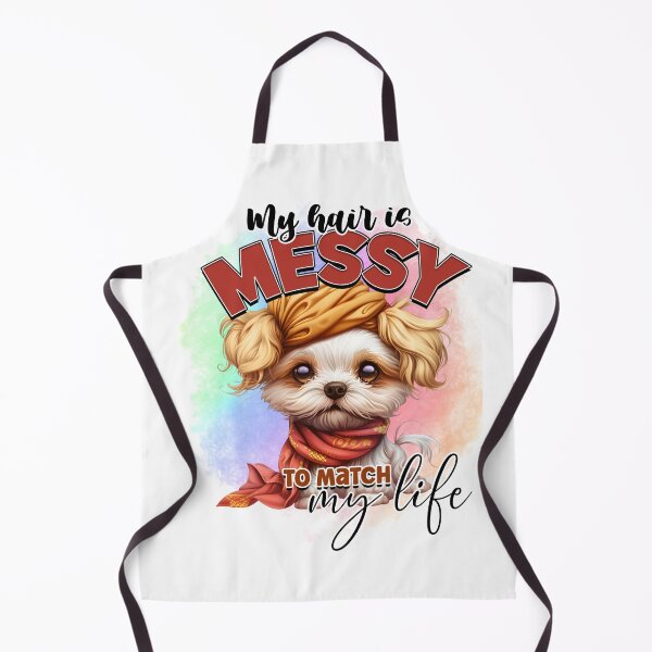 Item preview, Funny Dog Quote Messy Hair Humor Art designed and sold by LunaPixelStudio.