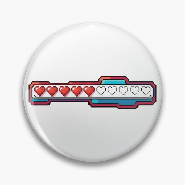 Item preview, Retro 8-Bit Health Bar Gamer Design designed and sold by LoganDzign.