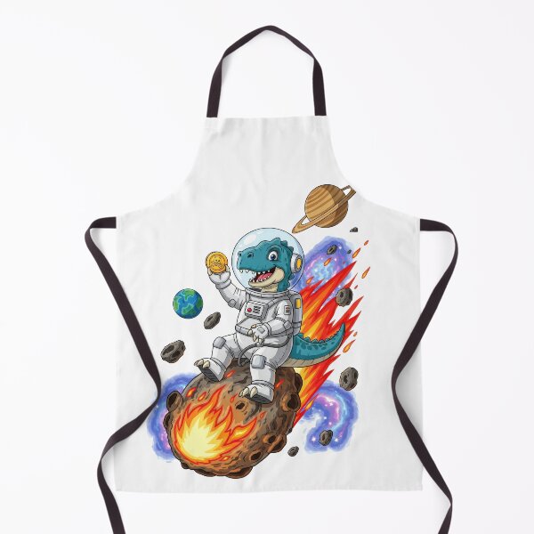 Item preview, T-Rex Astronaut Riding Flaming Asteroid - Space Pirate designed and sold by Mikhail Palinchak.