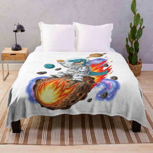 Item preview, T-Rex Astronaut Riding Flaming Asteroid - Space Pirate designed and sold by Mikhail Palinchak.