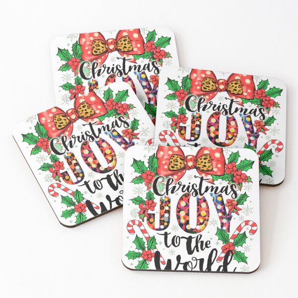 Item preview, "Christmas JOY Quote with Festive Bow" designed and sold by AG Clothing Shop.
