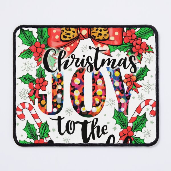 Item preview, "Christmas JOY Quote with Festive Bow" designed and sold by AG Clothing Shop.