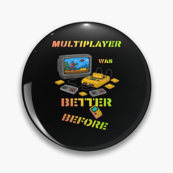 Artikelvorschau, Multiplayer war früher besser – Ein Retro-Gaming-Geschenk in Farbe entworfen und verkauft von BLAKZONE.
