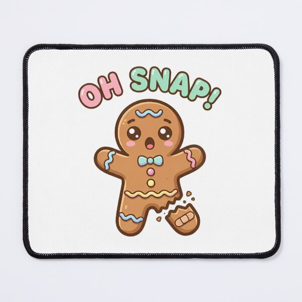 Item preview, Oh Snap! Funny Broken Gingerbread Man Christmas Pun designed and sold by TobaGallery868.