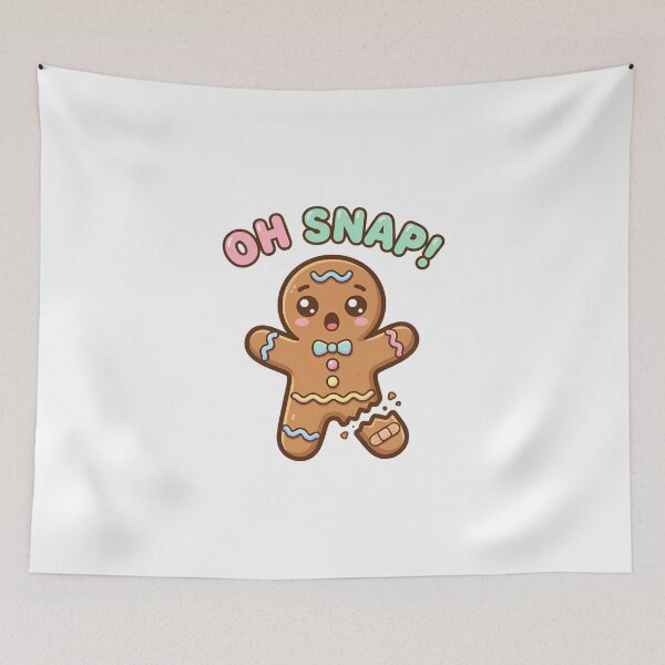 Item preview, Oh Snap! Funny Broken Gingerbread Man Christmas Pun designed and sold by TobaGallery868.
