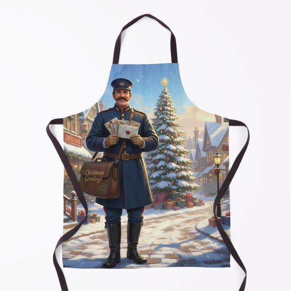Item preview, Festive Christmas postman in the winter village designed and sold by Sigtrix.