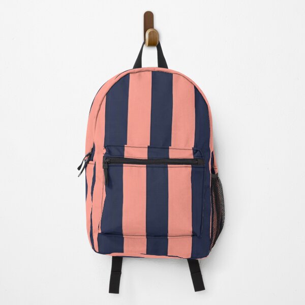 Item preview, Navy Blue Peach Digital Stripes designed and sold by Licorice Moon.