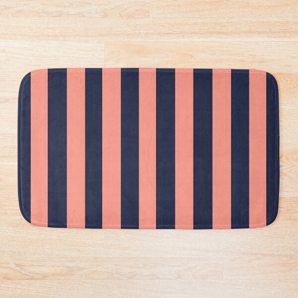 Item preview, Navy Blue Peach Digital Stripes designed and sold by Licorice Moon.
