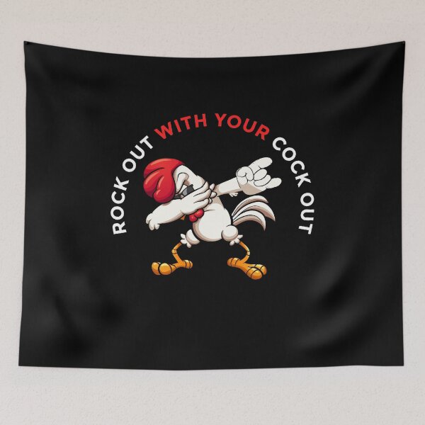 Item preview, Rock Out With Your Cock Out Rooster designed and sold by SassyYetClassy.