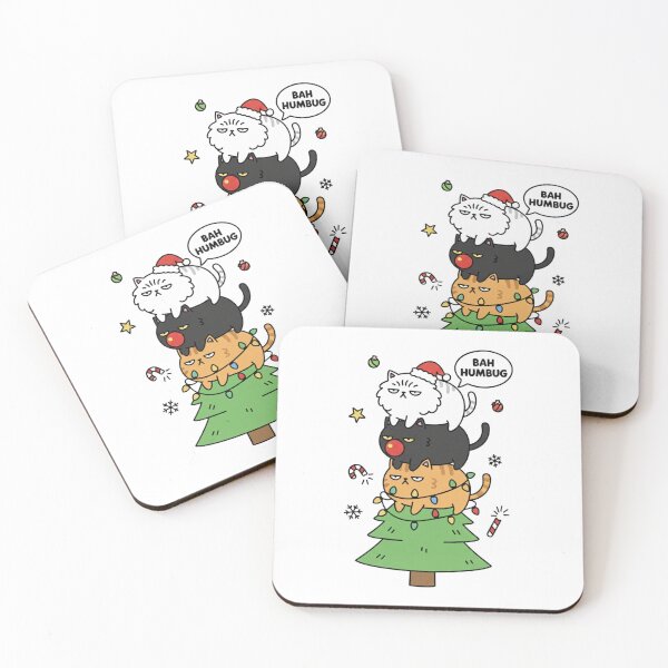 Item preview, Funny Minimal Christmas Sticker PNG - No White Border Holiday Graphic designed and sold by Siamcatshop.