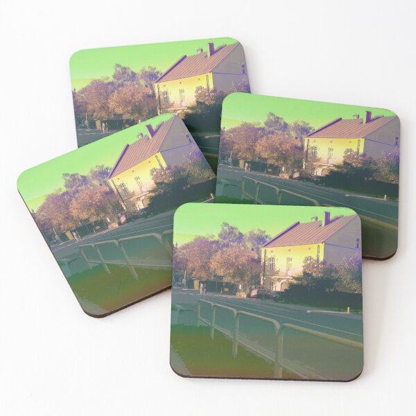 Item preview, Pastel Suburban Street Illustration designed and sold by Bl0ckodeaing.
