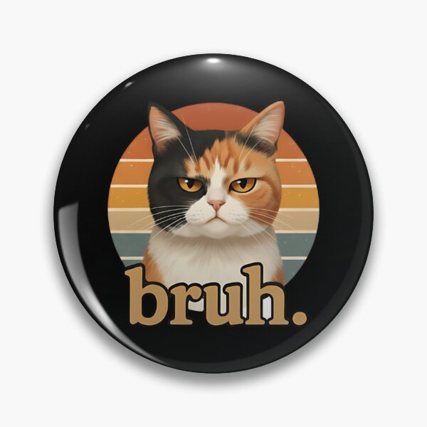 Item preview, Grumpy Cat Bruh Retro Meme designed and sold by dudelinart.