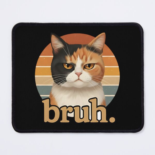 Item preview, Grumpy Cat Bruh Retro Meme designed and sold by dudelinart.
