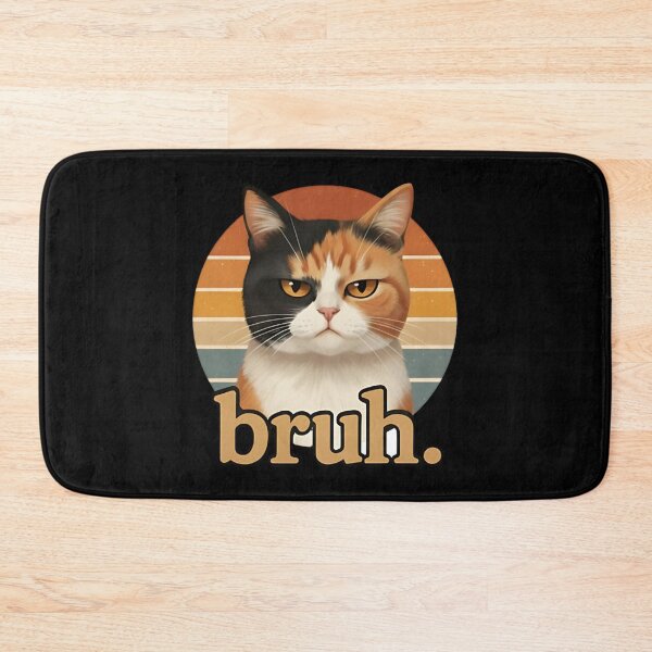 Item preview, Grumpy Cat Bruh Retro Meme designed and sold by dudelinart.