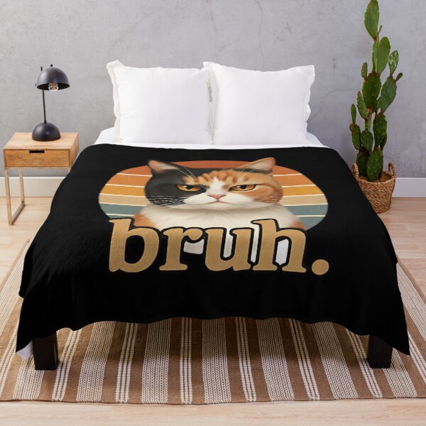 Item preview, Grumpy Cat Bruh Retro Meme designed and sold by dudelinart.