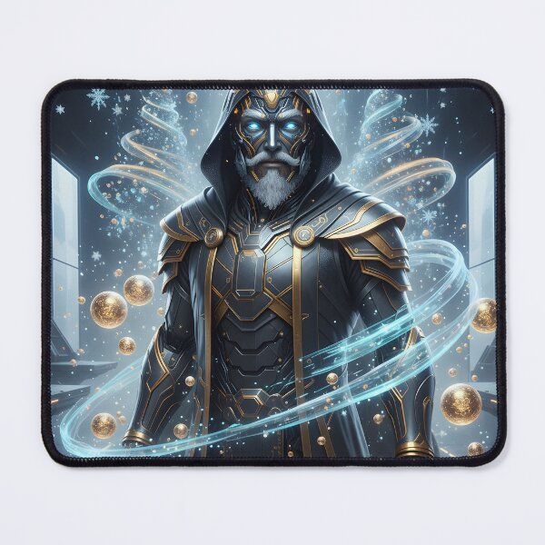 Item preview, AI Santa – Futuristic Sci-Fi Christmas Artwork designed and sold by DarkScorpio.