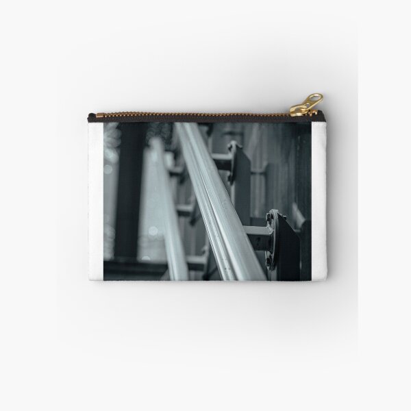 Item preview, Black and White Metro Handrail Close-Up designed and sold by Rabee Khalil Photography.