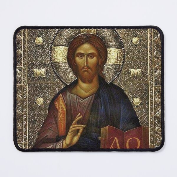 Item preview, Christ Pantocrator Orthodox Icon – Byzantine Jesus Christian Art designed and sold by GuyBlank.