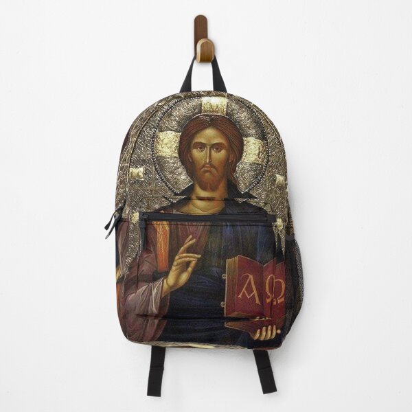Item preview, Christ Pantocrator Orthodox Icon – Byzantine Jesus Christian Art designed and sold by GuyBlank.