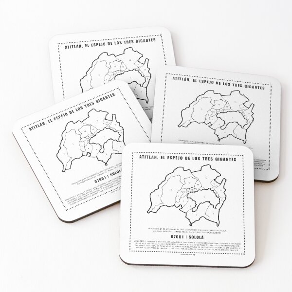 Item preview, Sololá Guatemala Archival Map Print - Atitlán, El Espejo de los Tres Gigantes designed and sold by Origen GT.