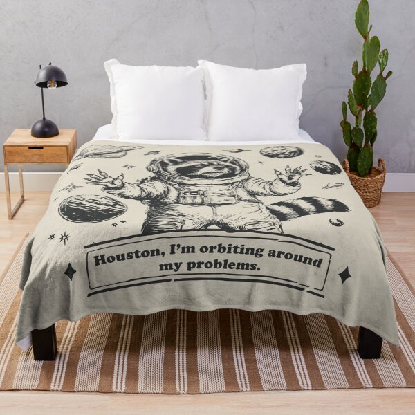 Item preview, Funny Astronaut, Raccoon, Retro Galaxy Space designed and sold by OrenjiArtShop.