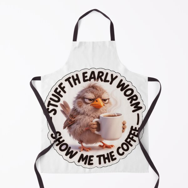 Item preview, Realistic Tired Songbird Coffee Rebel Die-Cut Sticker Art designed and sold by ARTCREATESHOP.