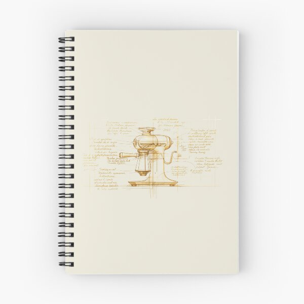 Item preview, Renaissance Invention Sketch – Da Vinci Style Coffee Machine Art designed and sold by KArtcore.