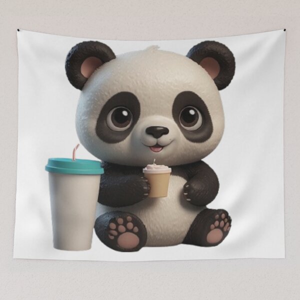 Item preview, Cute Panda Coffee designed and sold by MiniPrintMagic.
