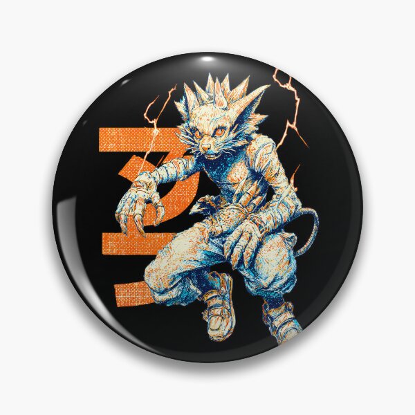 Item preview, Electric Feral Mutant – Retro Japanese Manga Beast designed and sold by VYNROX.