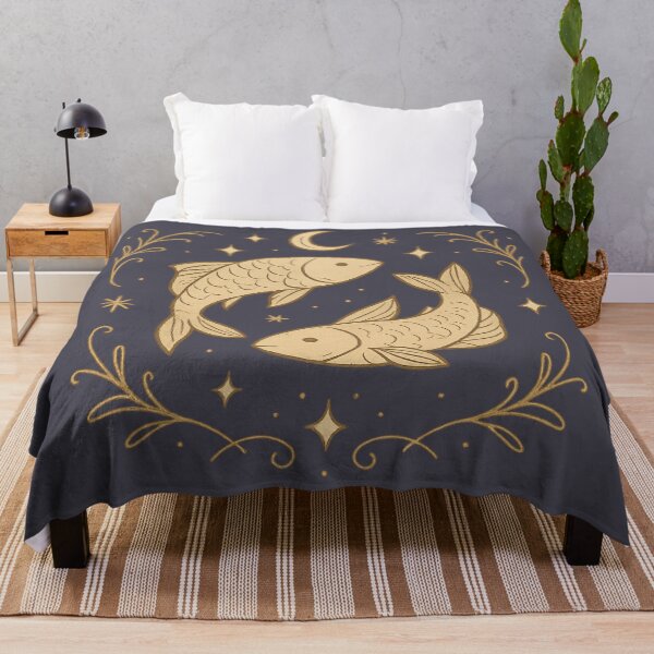 Item preview, Golden Pisces Constellation – Celestial Zodiac Art designed and sold by VoglR.