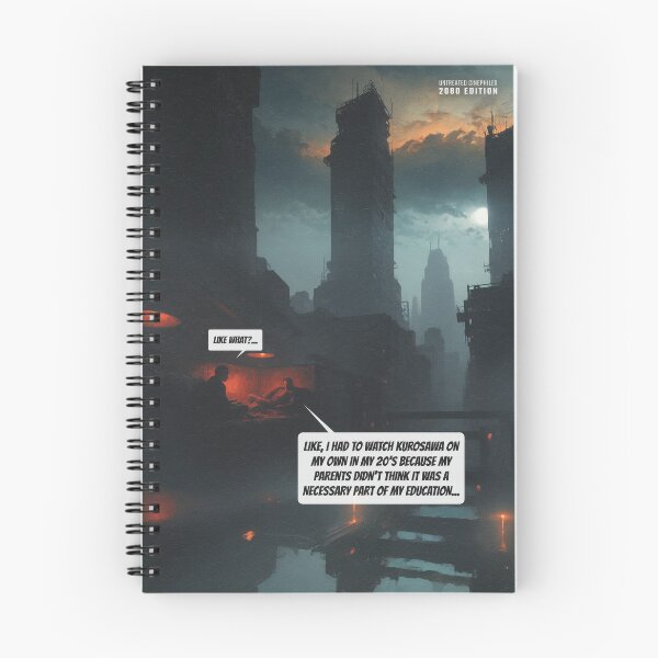 Item preview, Untreated Cinephiles — Kurosawa 2080 | Dystopian Film Culture Poster designed and sold by Monkey Chéri Studio.