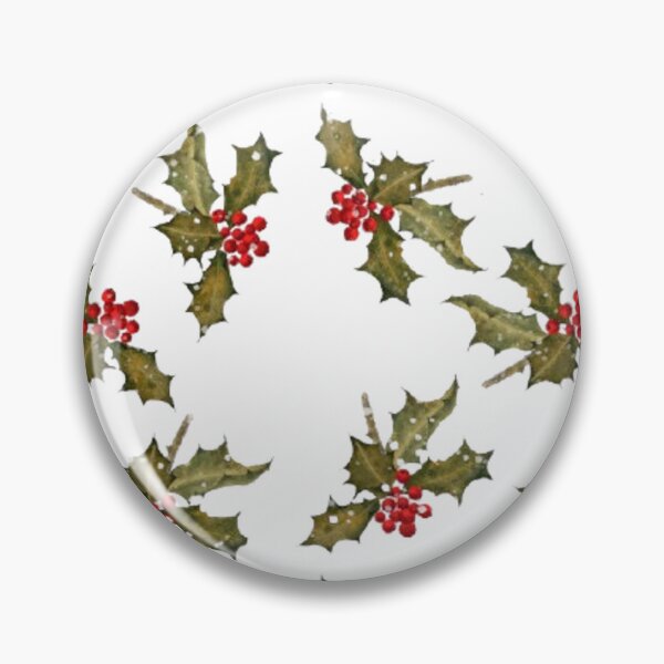 Item preview, Grungy Snow-Dusted Holly Clusters designed and sold by WatercolourLily.