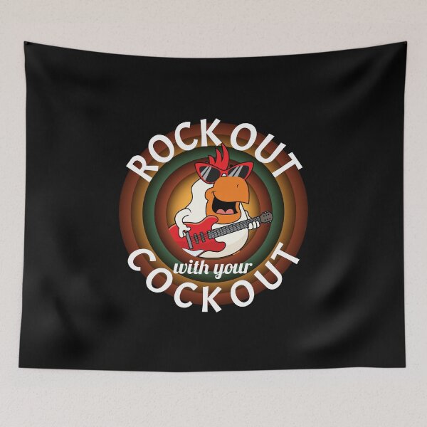 Item preview, Rock Out With Your Cock Out Rooster designed and sold by SassyYetClassy.