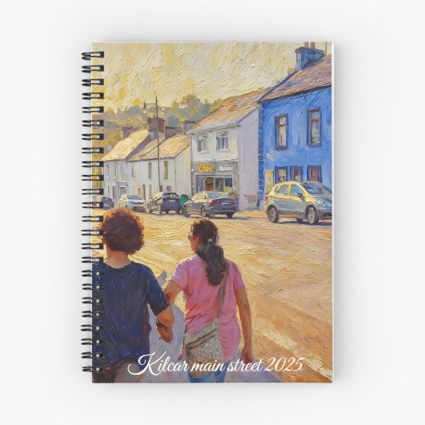 Item preview, Kilcar main street oil painting format 2025 designed and sold by OliDesigns.