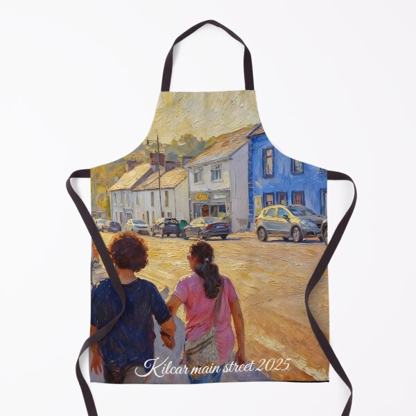 Item preview, Kilcar main street oil painting format 2025 designed and sold by OliDesigns.