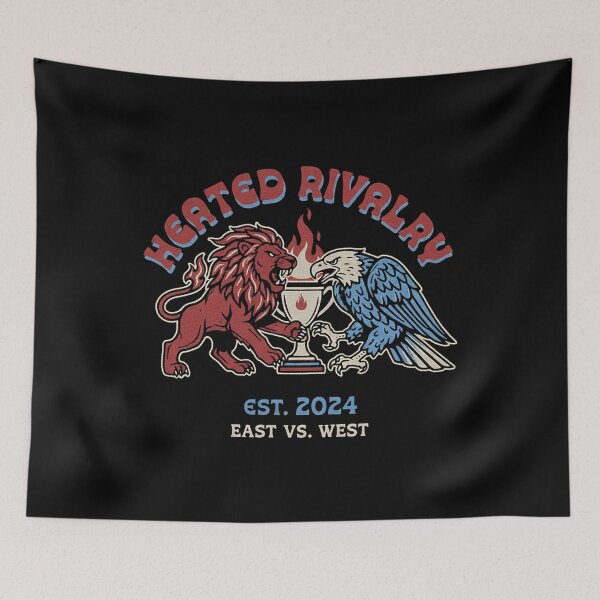 Item preview, Vintage Red Lion vs Blue Eagle East West Rivalry designed and sold by zzz888.
