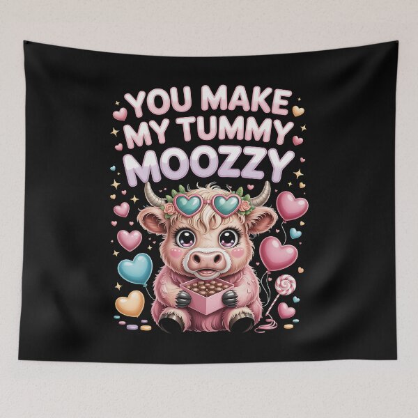 Item preview, kawaii cow - valentine cow - highland cow - cute animal pun - chibi cow - pastel valentine - cow lover gift - kawaii valentine - funny cow - kawaii aesthetic - animal pun - cow love - farm animals designed and sold by JansenGS.