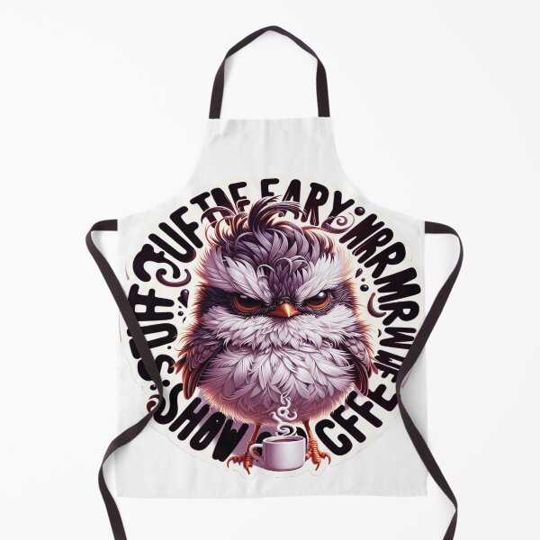 Item preview, Hyper-Realistic Fluffy Bird Coffee Addiction Funny Sticker Design designed and sold by ARTCREATESHOP.