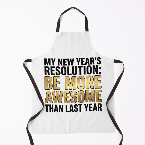 Item preview, My New Year's Resolution Be More Awesome - Gold Typography designed and sold by TobaGallery868.