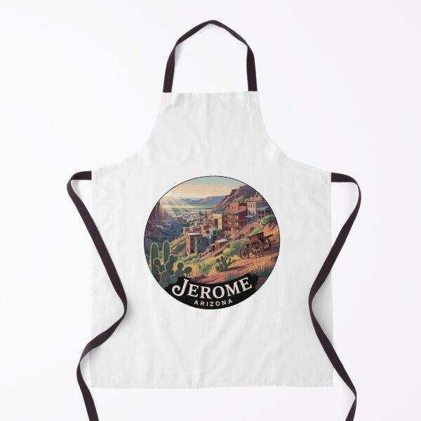 Item preview, Jerome Arizona Ghost Town - Vintage Western Travel Illustration designed and sold by CircinusStore.