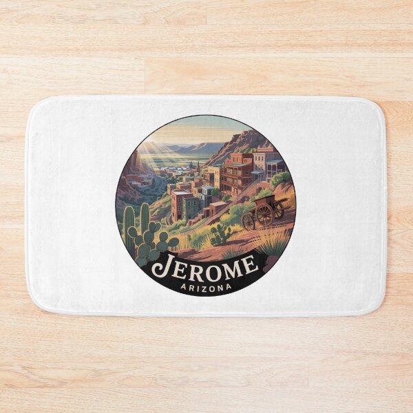 Item preview, Jerome Arizona Ghost Town - Vintage Western Travel Illustration designed and sold by CircinusStore.