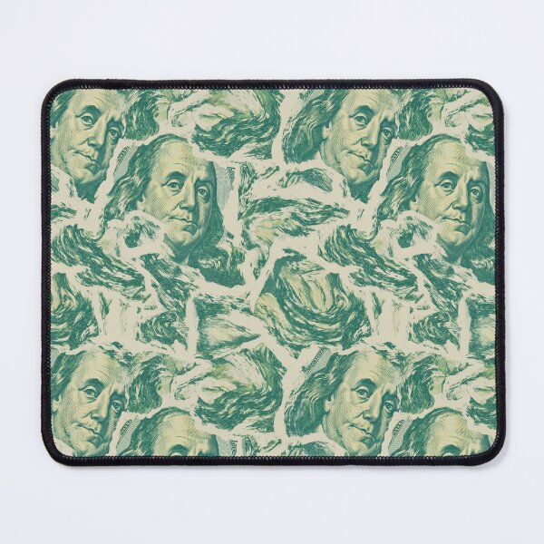 Item preview, Ripped 100 Dollar Bill Collage – Green Grunge Money Pattern designed and sold by Prismatect.