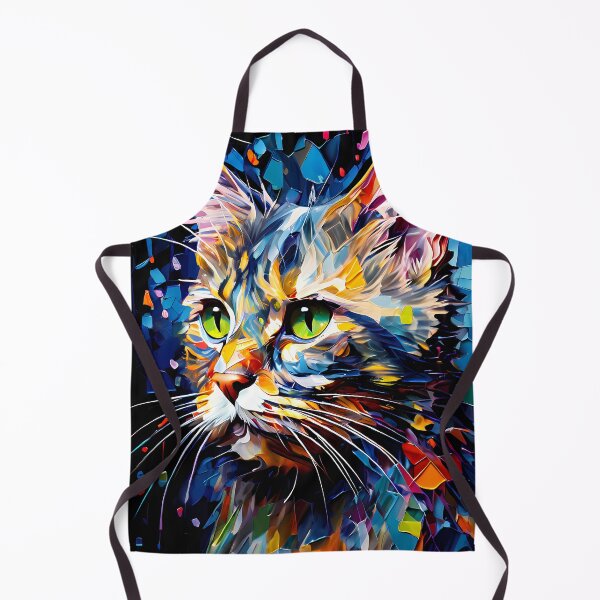Item preview, Abstract colorful cat in a splintered look designed and sold by Mianku | Für das Leben.