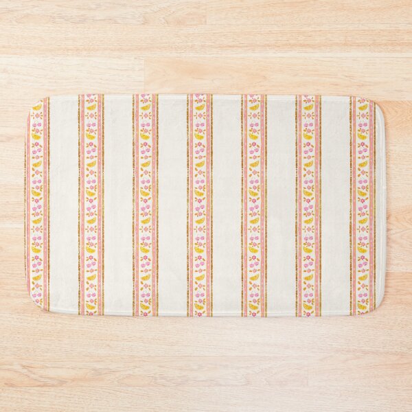 Item preview, Cherry Clementine Candy Flower Stripe designed and sold by maccm.