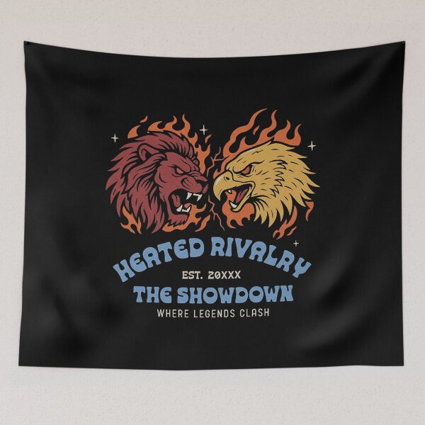 Item preview, Vintage Lion vs Eagle Heated Rivalry Showdown designed and sold by zzz888.