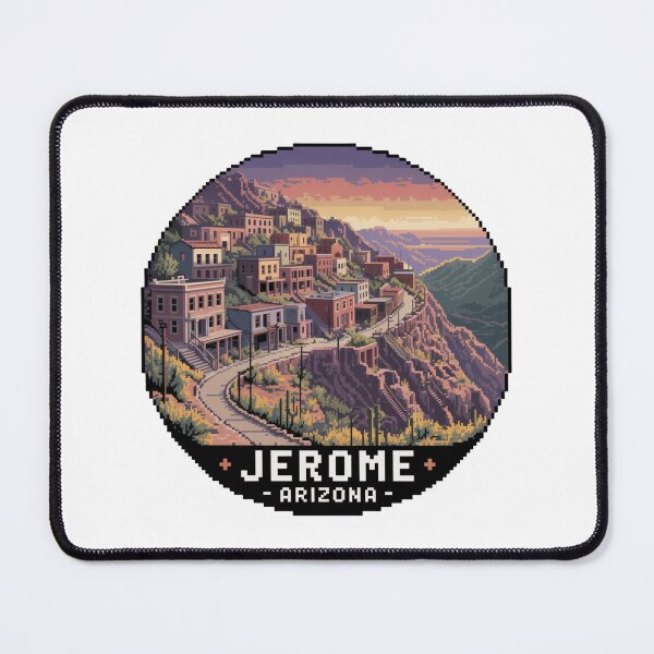 Item preview, Jerome Arizona Pixel Art | Retro 8-Bit Ghost Town Decal designed and sold by CircinusStore.