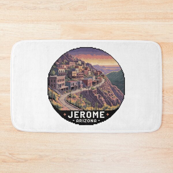 Item preview, Jerome Arizona Pixel Art | Retro 8-Bit Ghost Town Decal designed and sold by CircinusStore.
