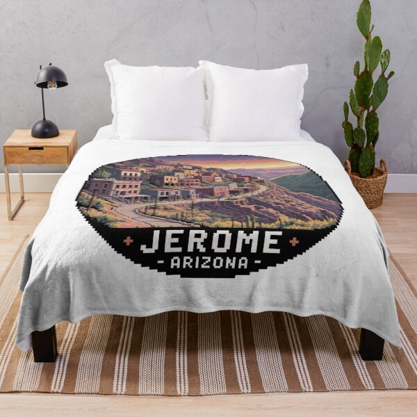 Item preview, Jerome Arizona Pixel Art | Retro 8-Bit Ghost Town Decal designed and sold by CircinusStore.