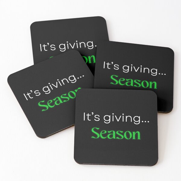 Item preview, It's Giving Season Green designed and sold by Quotesnthings.